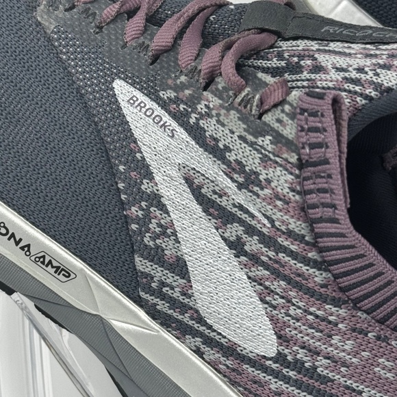 Brooks Ricochet Running Shoes | Women’s Size 9.5 Granite/Plum - Picture 6 of 7